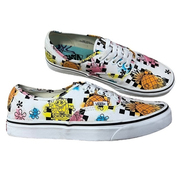 Sponge Bob Vans Limited Edition Unisex Sneakers Women’s Size 9.5 - Picture 7 of 12